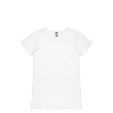 Wo's Bevel V Neck Tee | 4010
