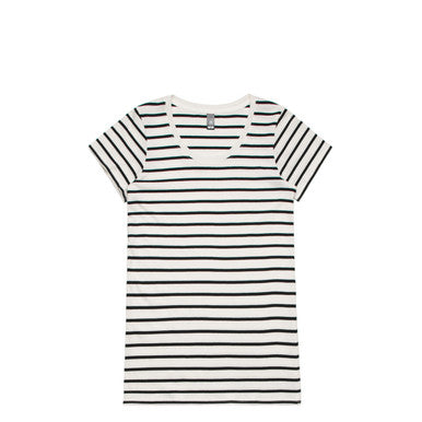 Wo's Loop Stripe Tee | 4023S