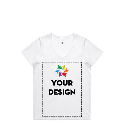 Wo's Maple V Neck Tee | 4023