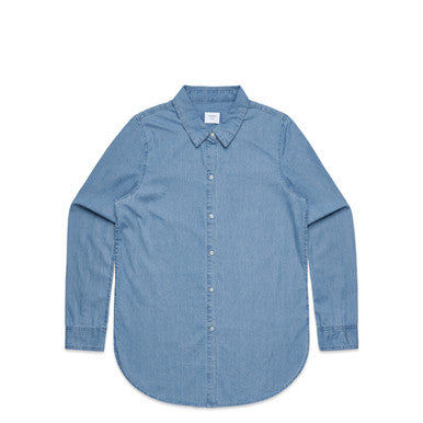 Wo's Blue Denim Shirt | 4042