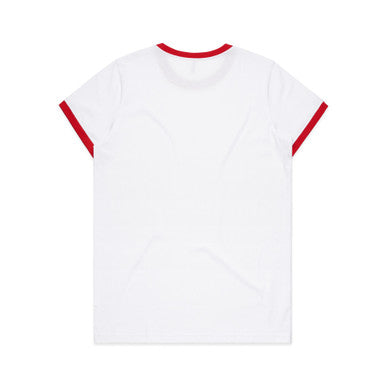 WHITE/RED - BACK