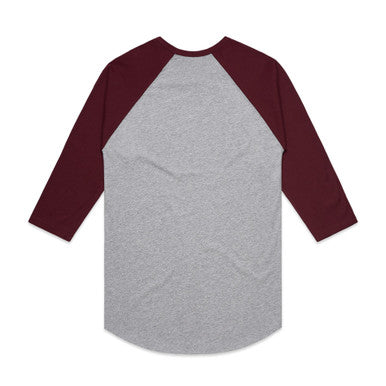 GREY MARLE/BURGUNDY - BACK