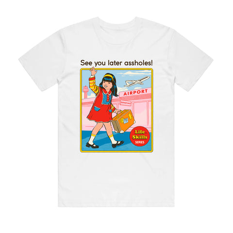 Steven Rhodes - See You Later - White T-shirt