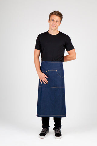 Long Waist Cotton/Denim Apron