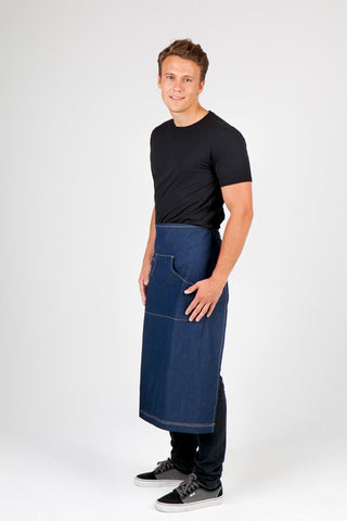 Long Waist Cotton/Denim Apron