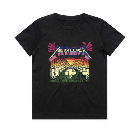 Metallica - Master of Puppets Cartoon - Kids Black T-shirt
