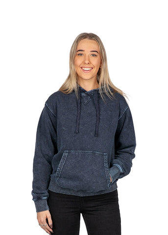 Ladies'/Junior's  Stone Wash Fleece Hoodie