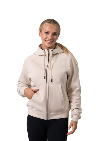 Ladies/Junior' Cotton Care Kangaroo Pocket Zipper Hoodie