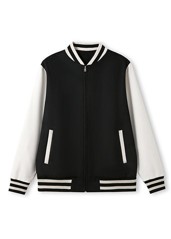 500gsm Men's/Unisex Wool Blend Soft Shell Varsity Jacket