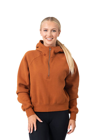 Ladies/Girls Cotton Care Half-Zip