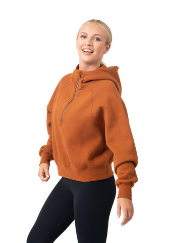 Ladies/Girls Cotton Care Half-Zip