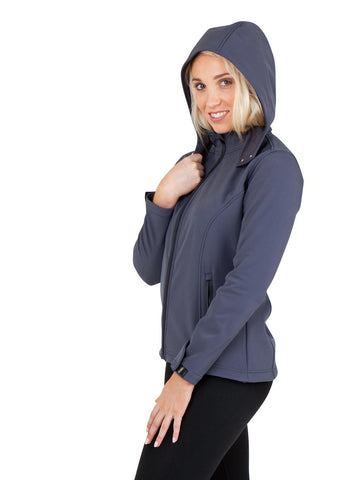 Ladies Soft Shell HOODED Jacket - TEMPEST Range