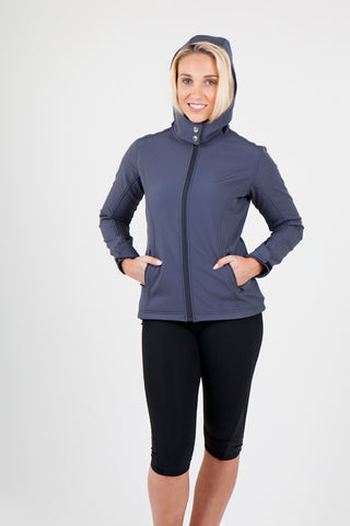 Ladies Soft Shell HOODED Jacket - TEMPEST Range