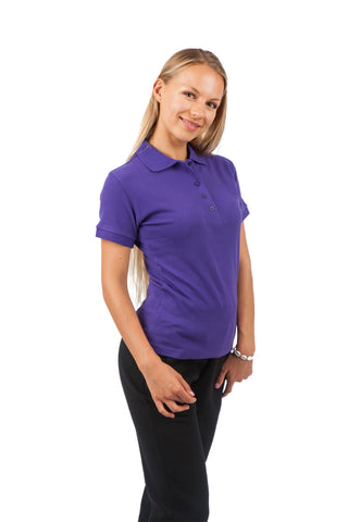 Ladies 100% Cotton Pique Knit Polo