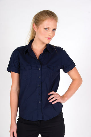 Ladies Military Short Sleeve  Shirt