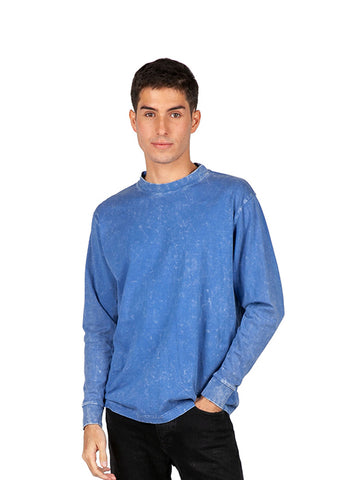 Men's / Unisex Stone Wash Long Sleeve T-shirt