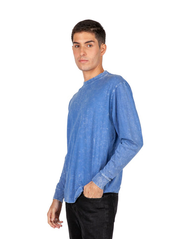 Men's / Unisex Stone Wash Long Sleeve T-shirt