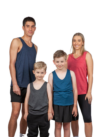 Kids' Challenger 100% polyester singlet