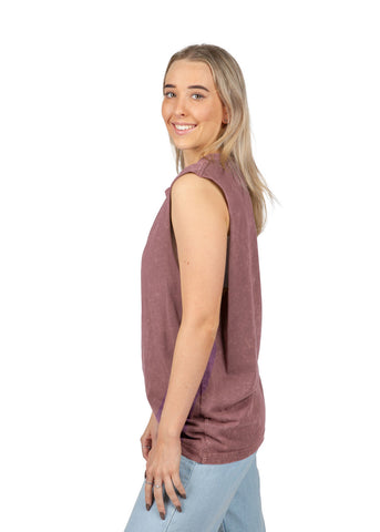 Ladies' Stone Washed Tank