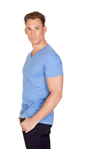 Mens Marl V-neck T-shirt