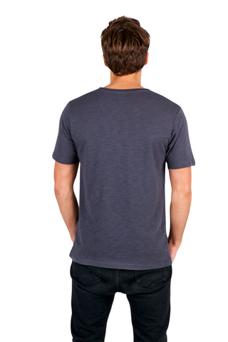 Men's  / Unisex Raw Cotton Wave  V Neck T-shirt